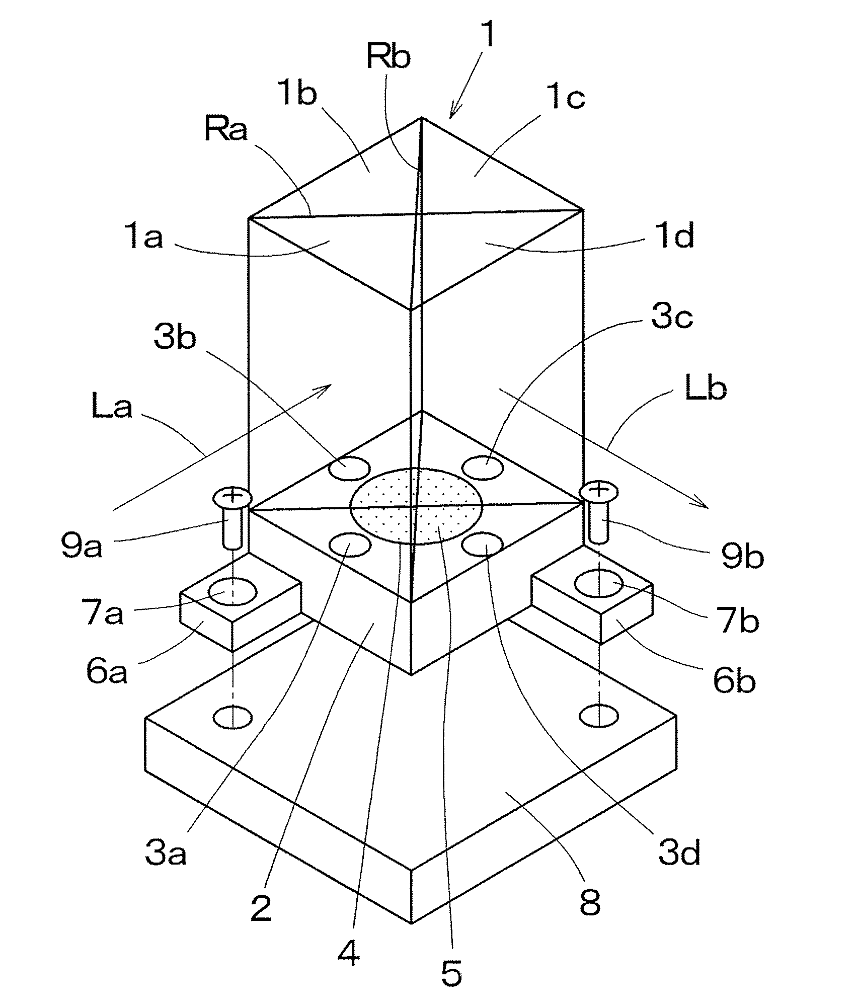 Prism unit and a projection image display apparatus