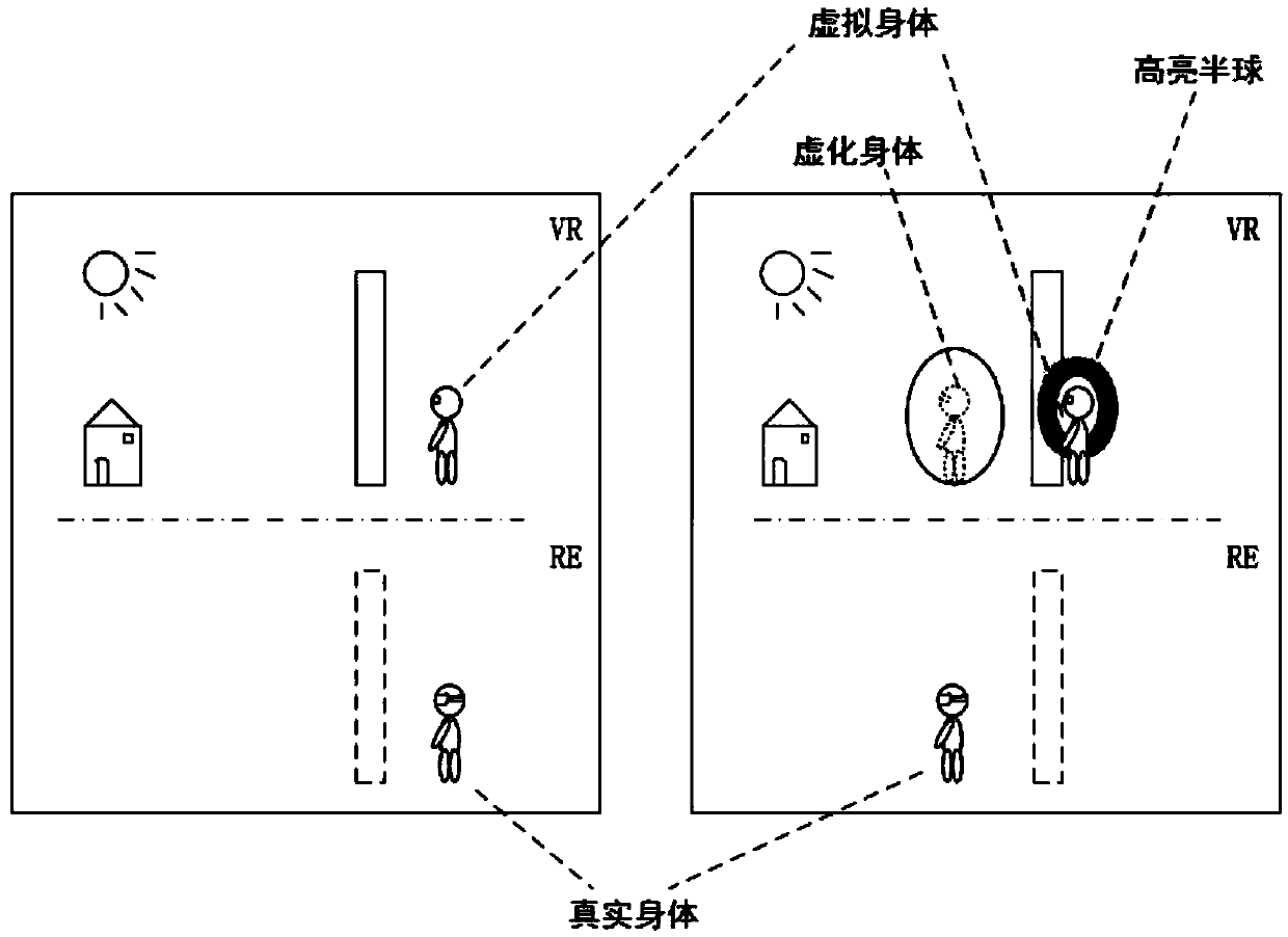 Anti-penetration moderate punishment method for virtual reality games