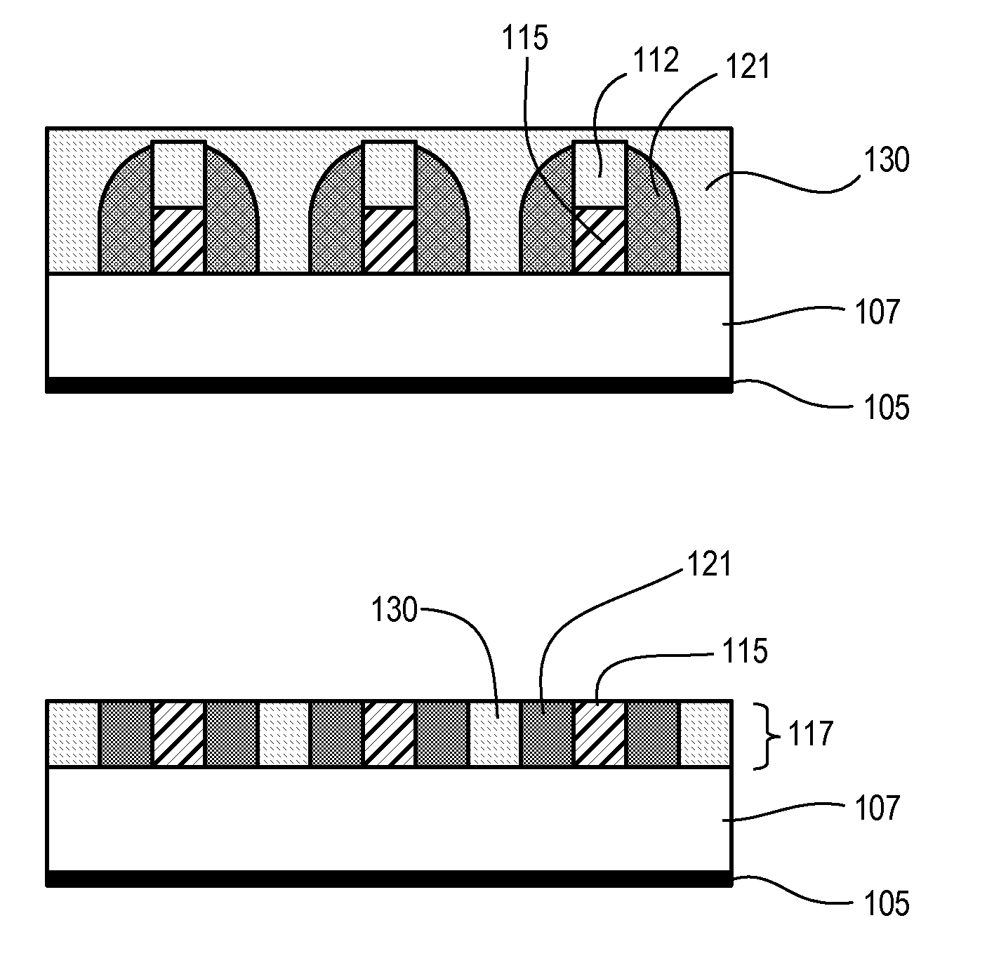 Method for multiplying pattern density by crossing multiple patterned layers