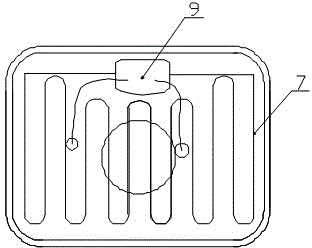 Far-infrared intelligent foot warmer and control circuit thereof