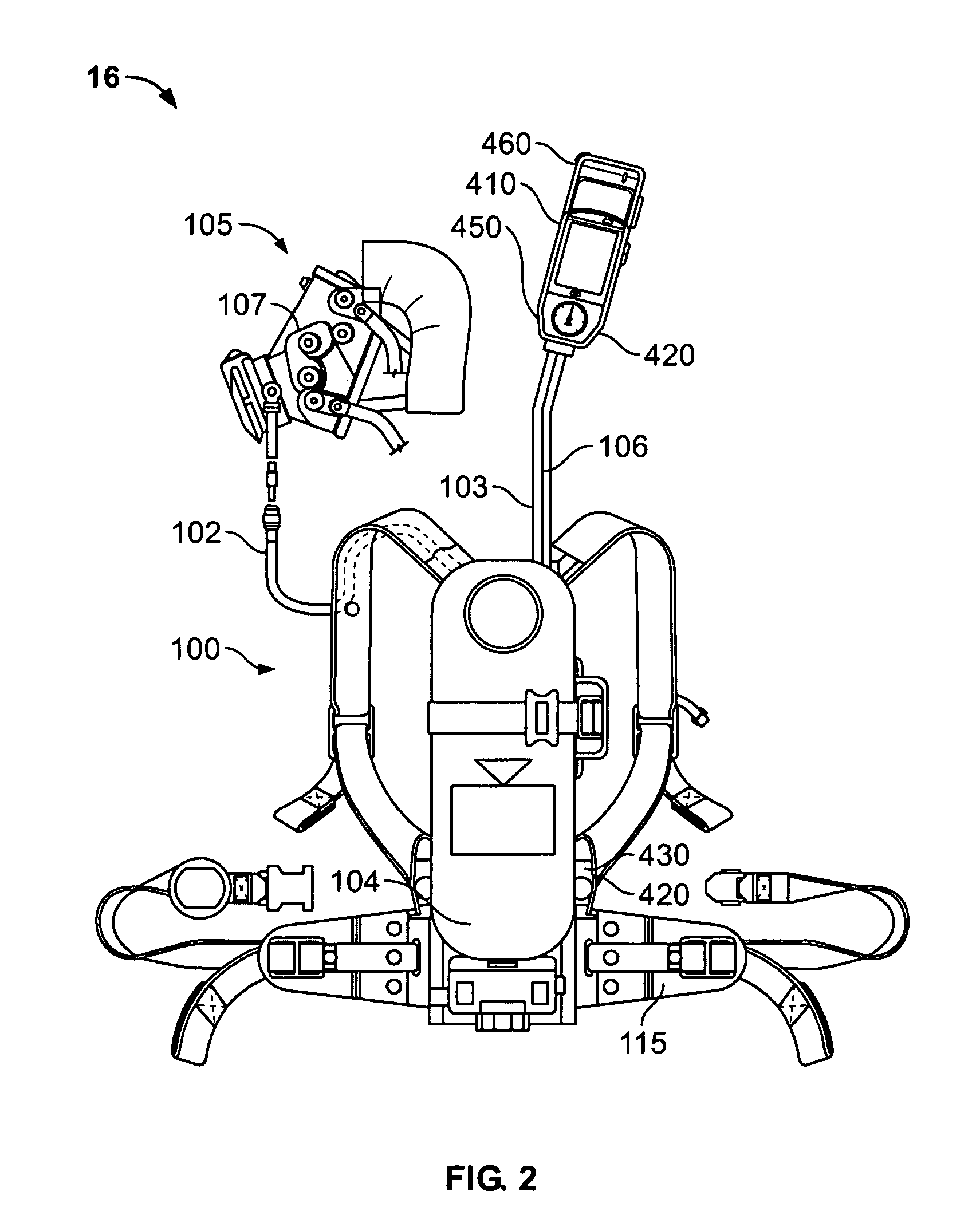 Graphical user interface for emergency apparatus and method for operating same