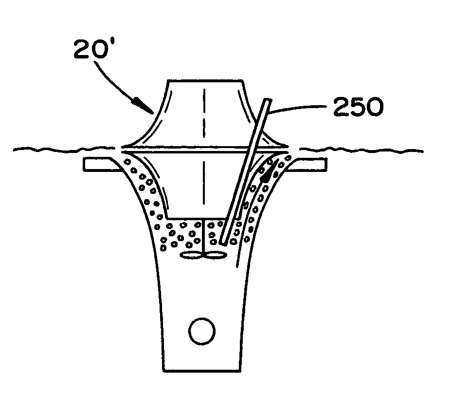 Process and apparatus for increasing biological activity in waste treatment in bodies of water