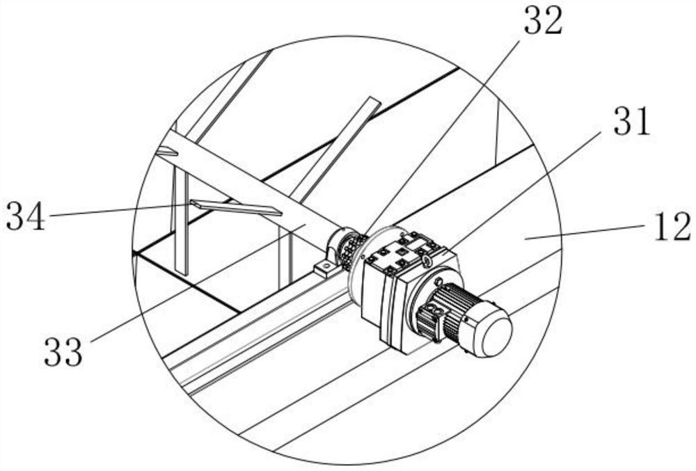 Material sedimentation hopper with physical defoaming device