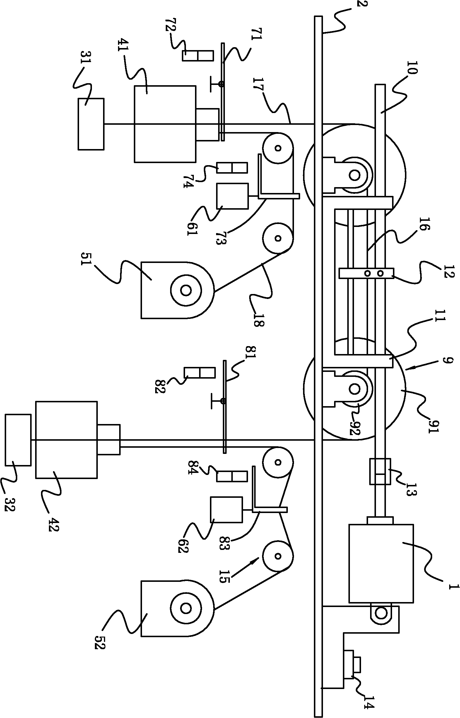 Test bed for detecting positive and negative work of linear moving electric mechanism