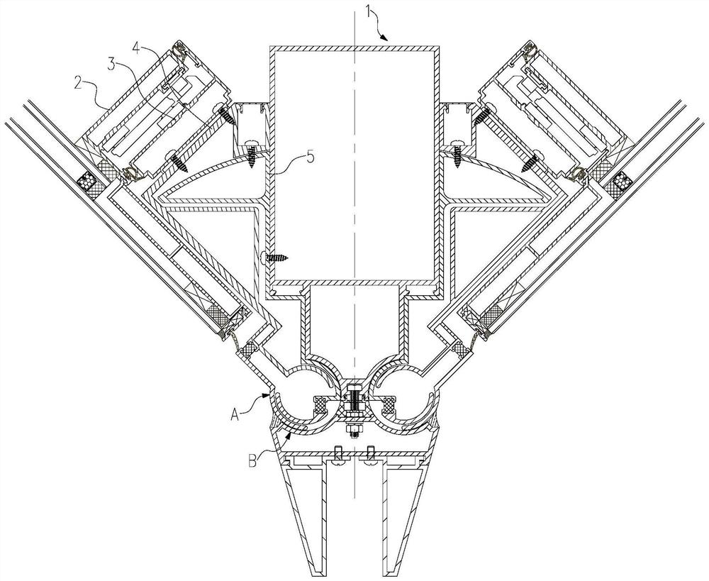 Curtain wall corner opening system