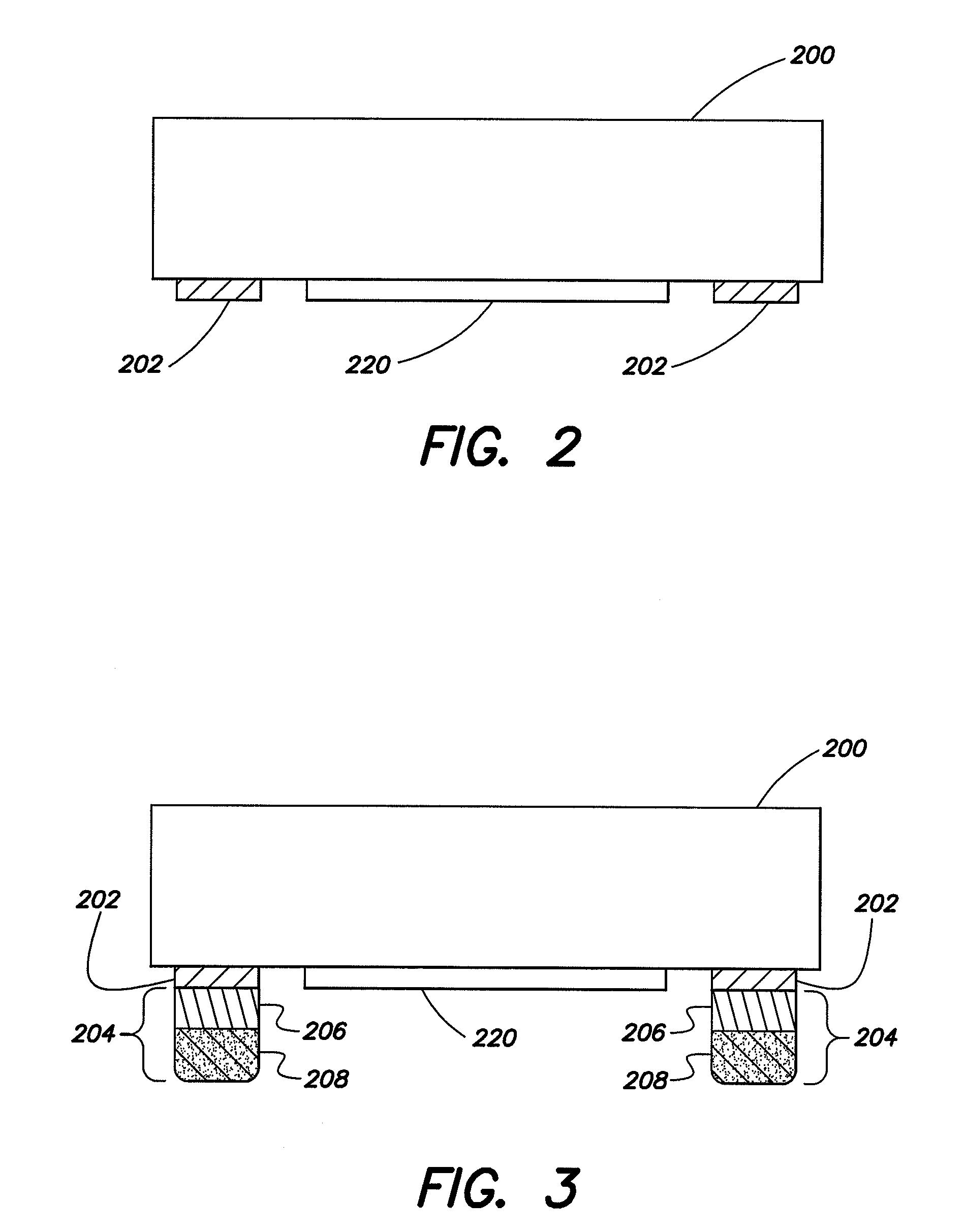 Thermal mechanical flip chip die bonding