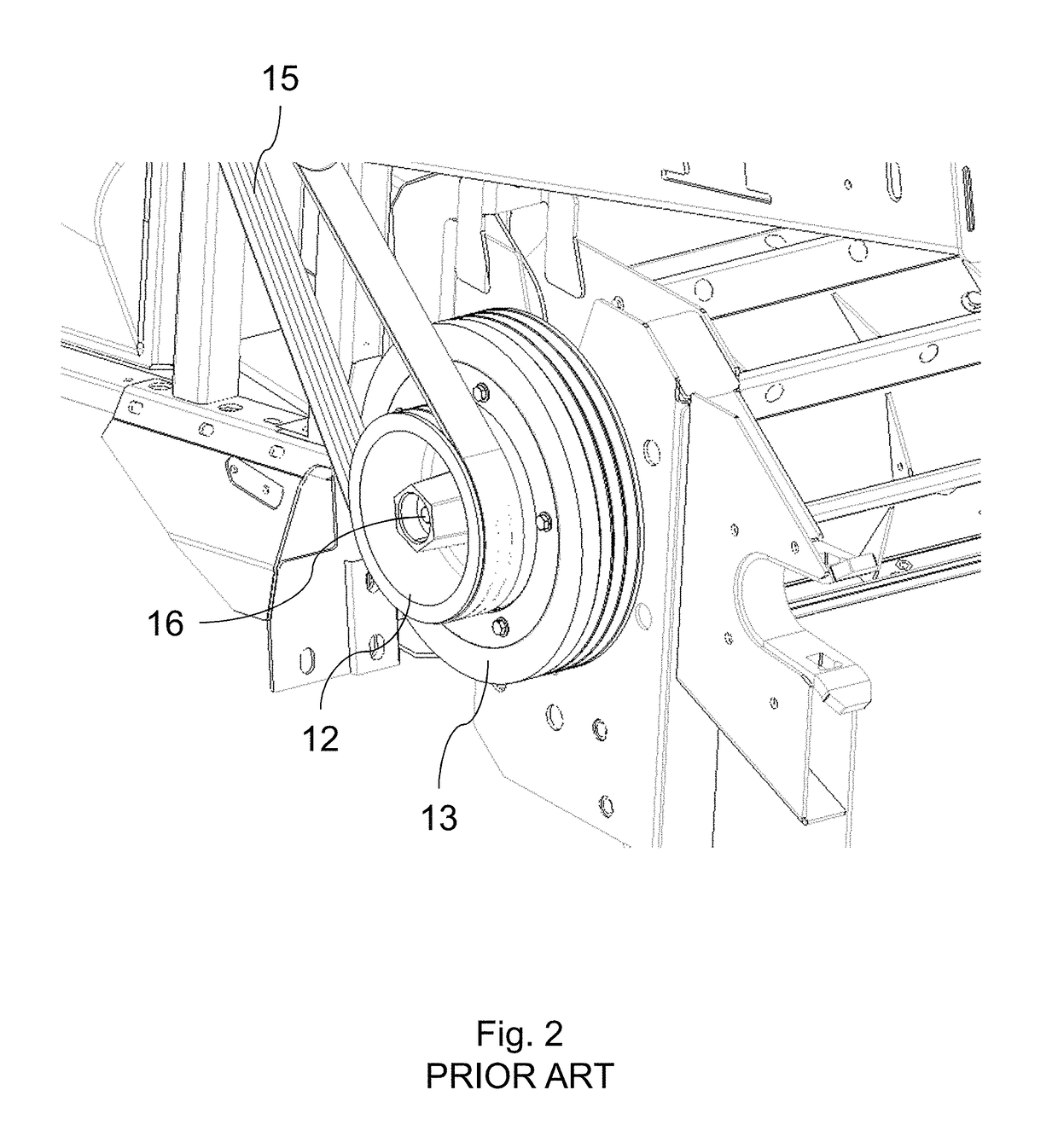 Tension roller assembly for a belt drive