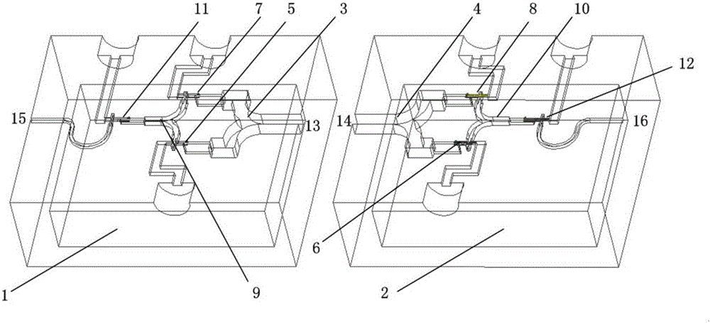 Terahertz frequency band local oscillation source based on frequency multiplication link circuit integrated structure