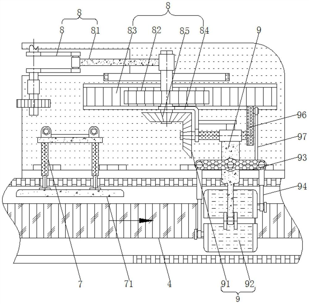 Automatic arranging, conveying and auxiliary adjusting system for bottle bodies