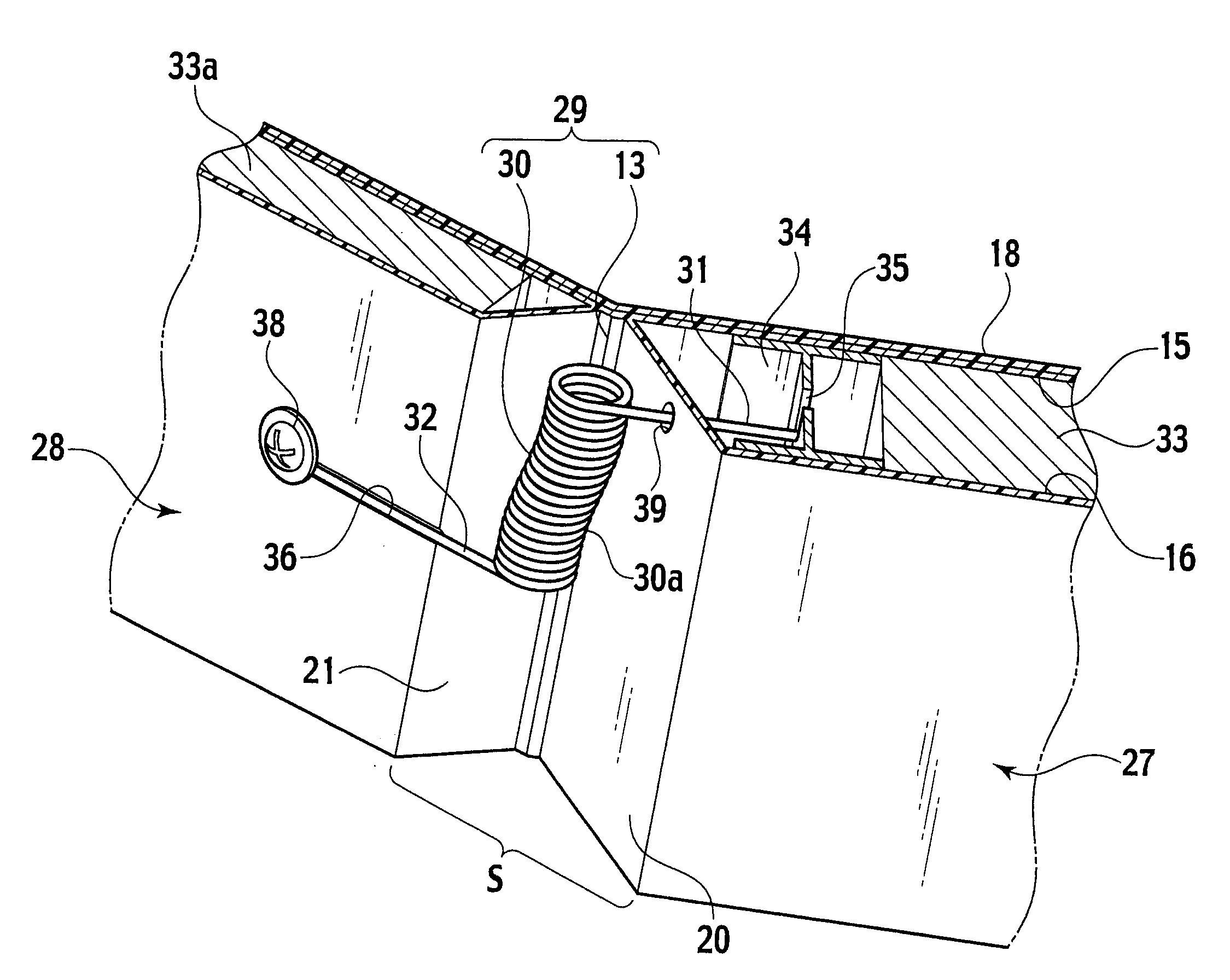 Hinge mechanism and automotive luggage board structure using the same