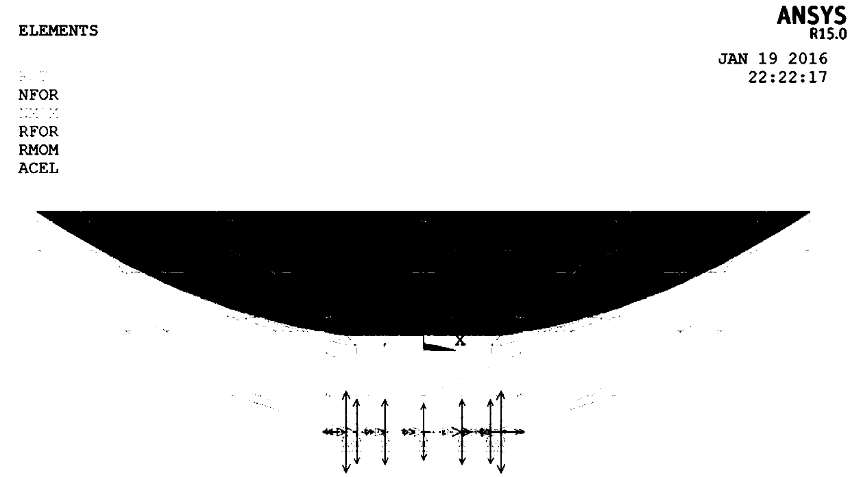 Gain and direction oriented large-scale deformed paraboloid antenna panel fit rotation adjusting method