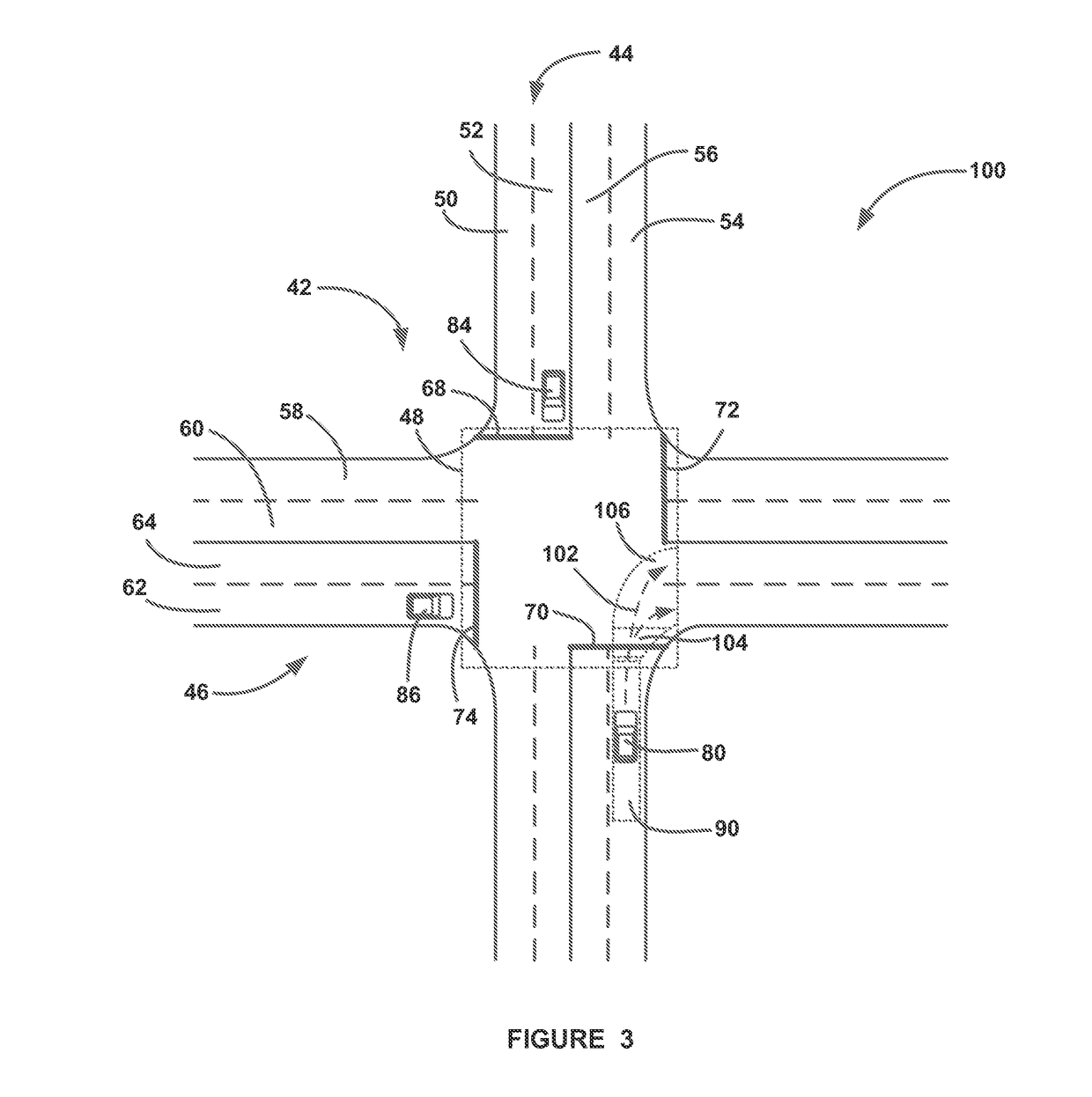 Algorithms for avoiding automotive crashes at left and right turn intersections