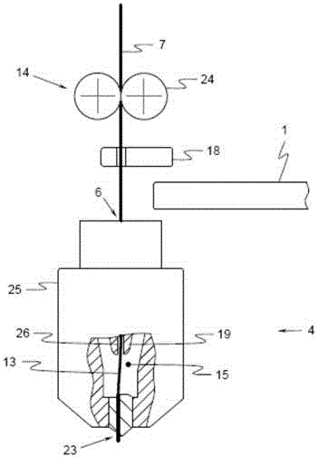 Spinning machine and method for operating the same in case of failure of an external power supply