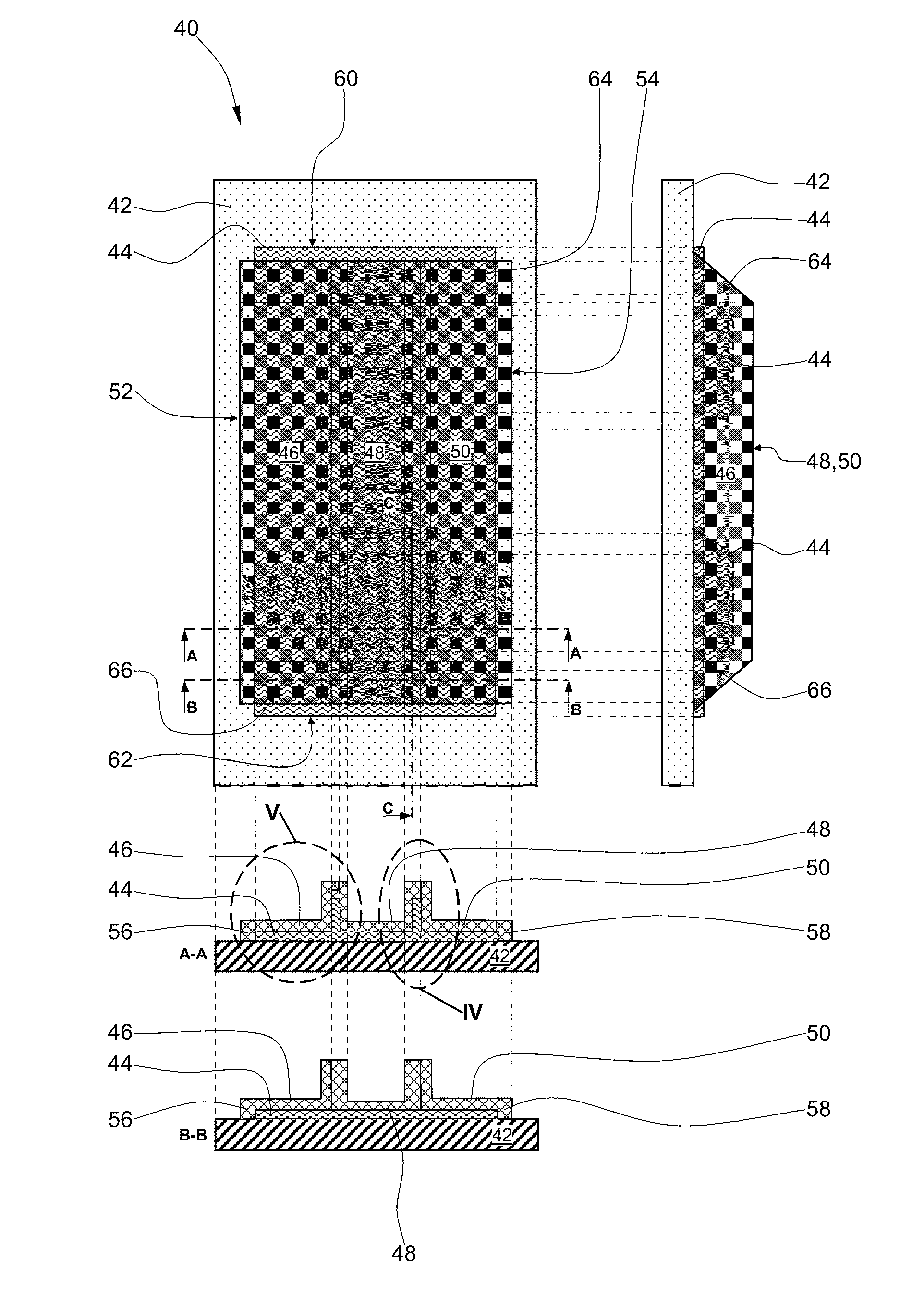 Device for the manufacture of a bonded component from fibre-reinforced plastics and also a method