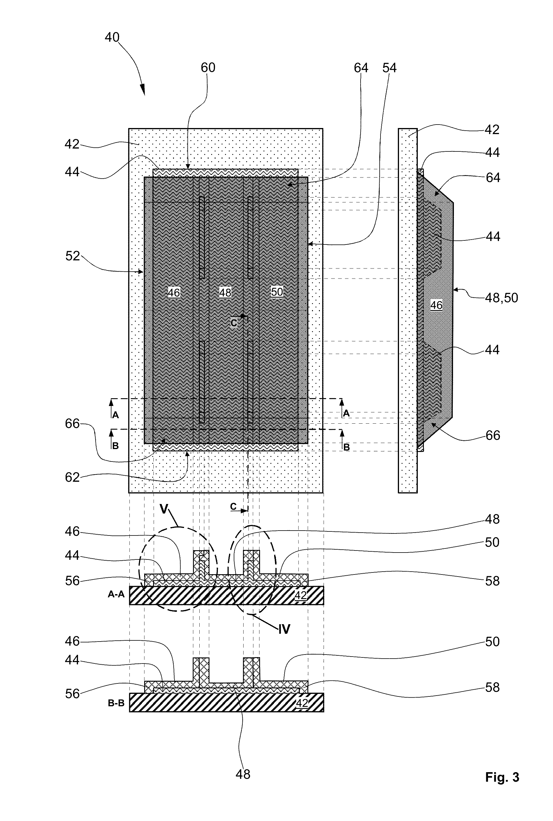 Device for the manufacture of a bonded component from fibre-reinforced plastics and also a method