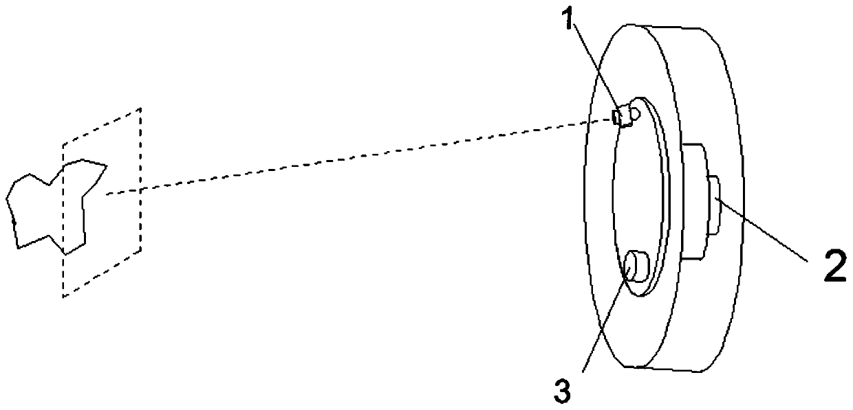 3D acquisition and size measurement method for space field