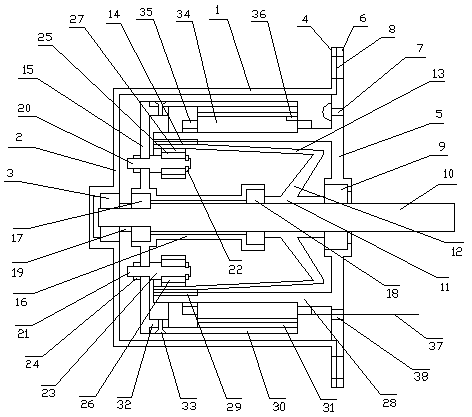 Mechanical and electrical integration harmonic reducer