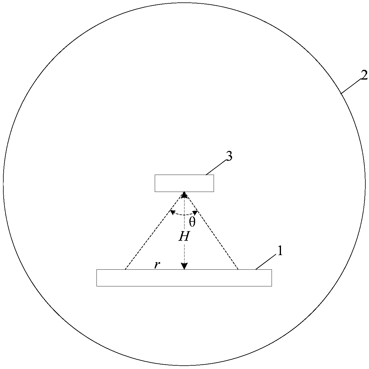 Different-orbit-altitude background radiation dynamic simulation method and device