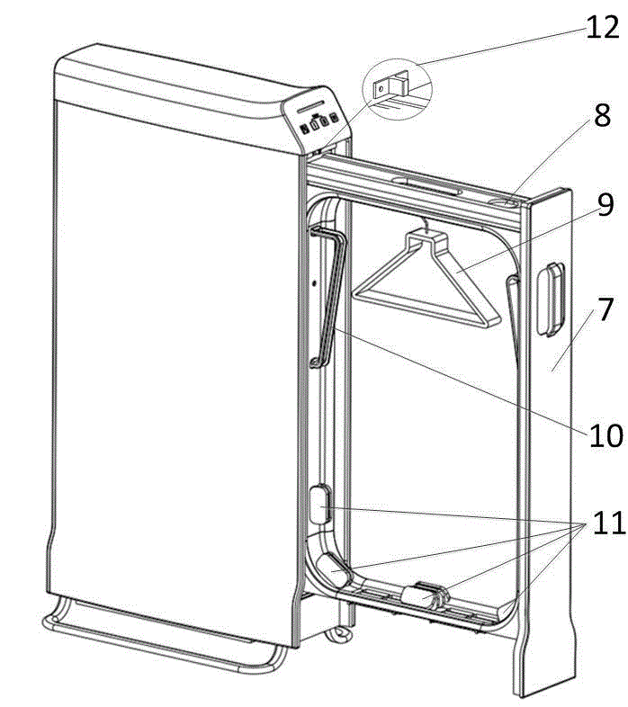 Small household clothing care machine