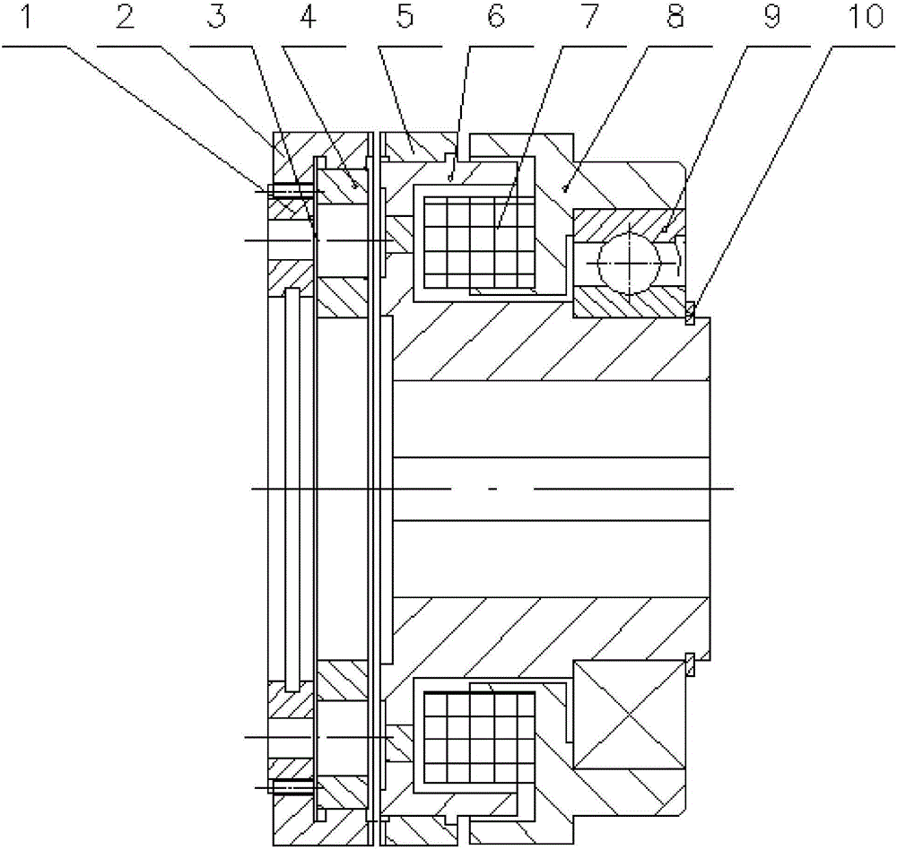 Orientated locating type electromagnetic jaw clutch device