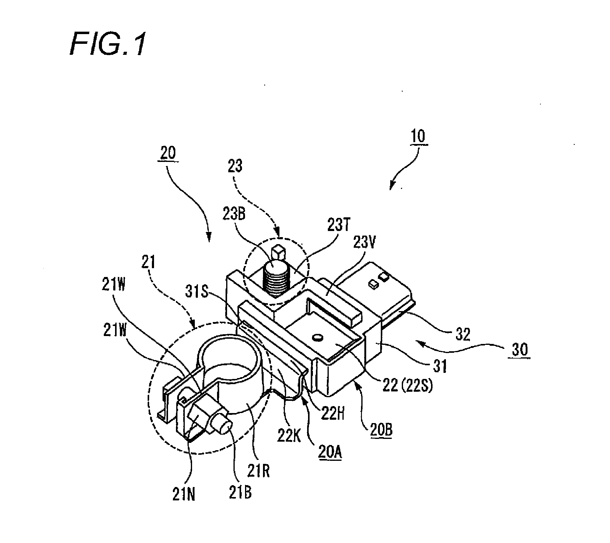 Battery terminal unit with current sensor