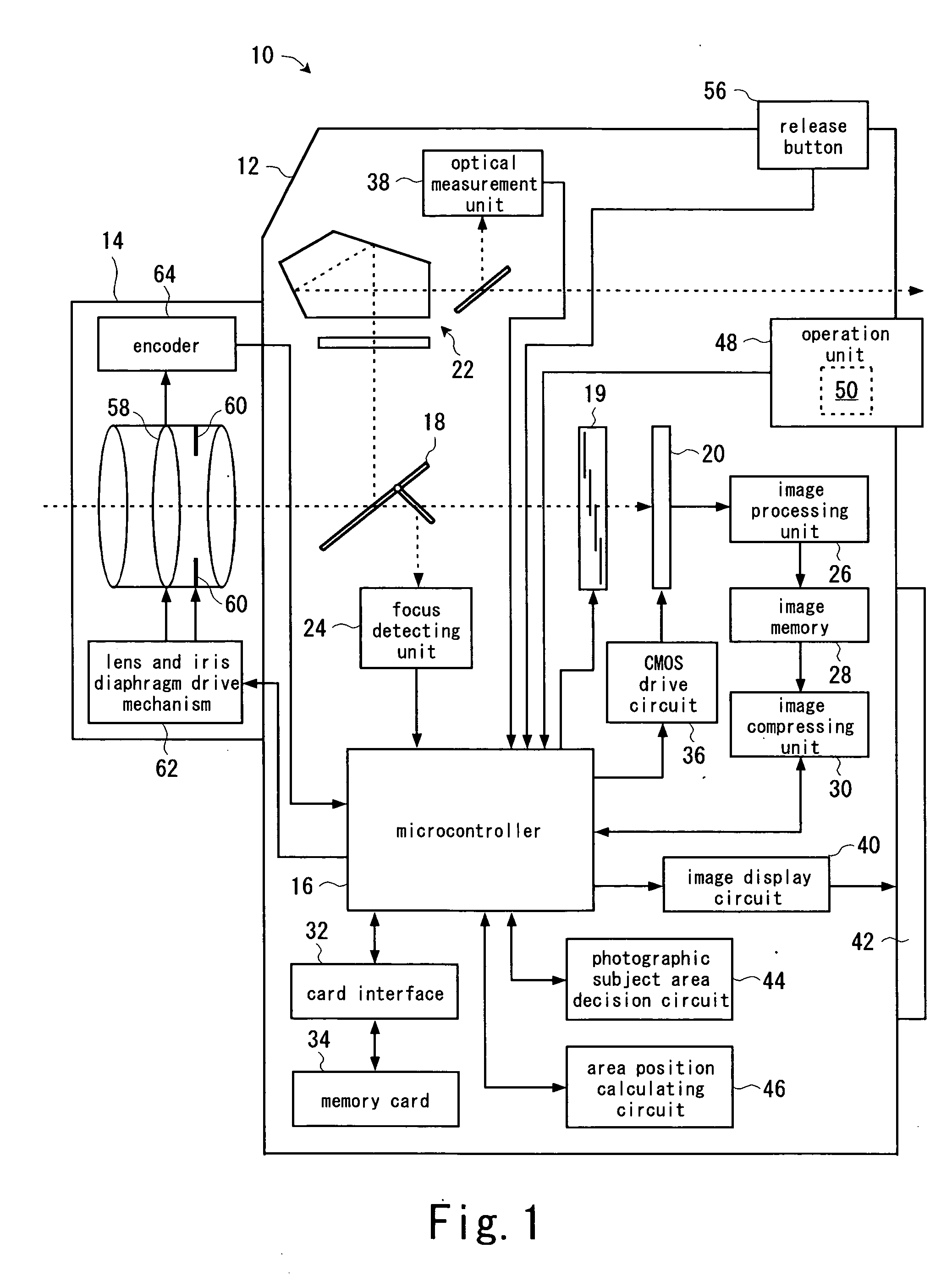 Electronic still camera and method of image acquisition of electronic still camera