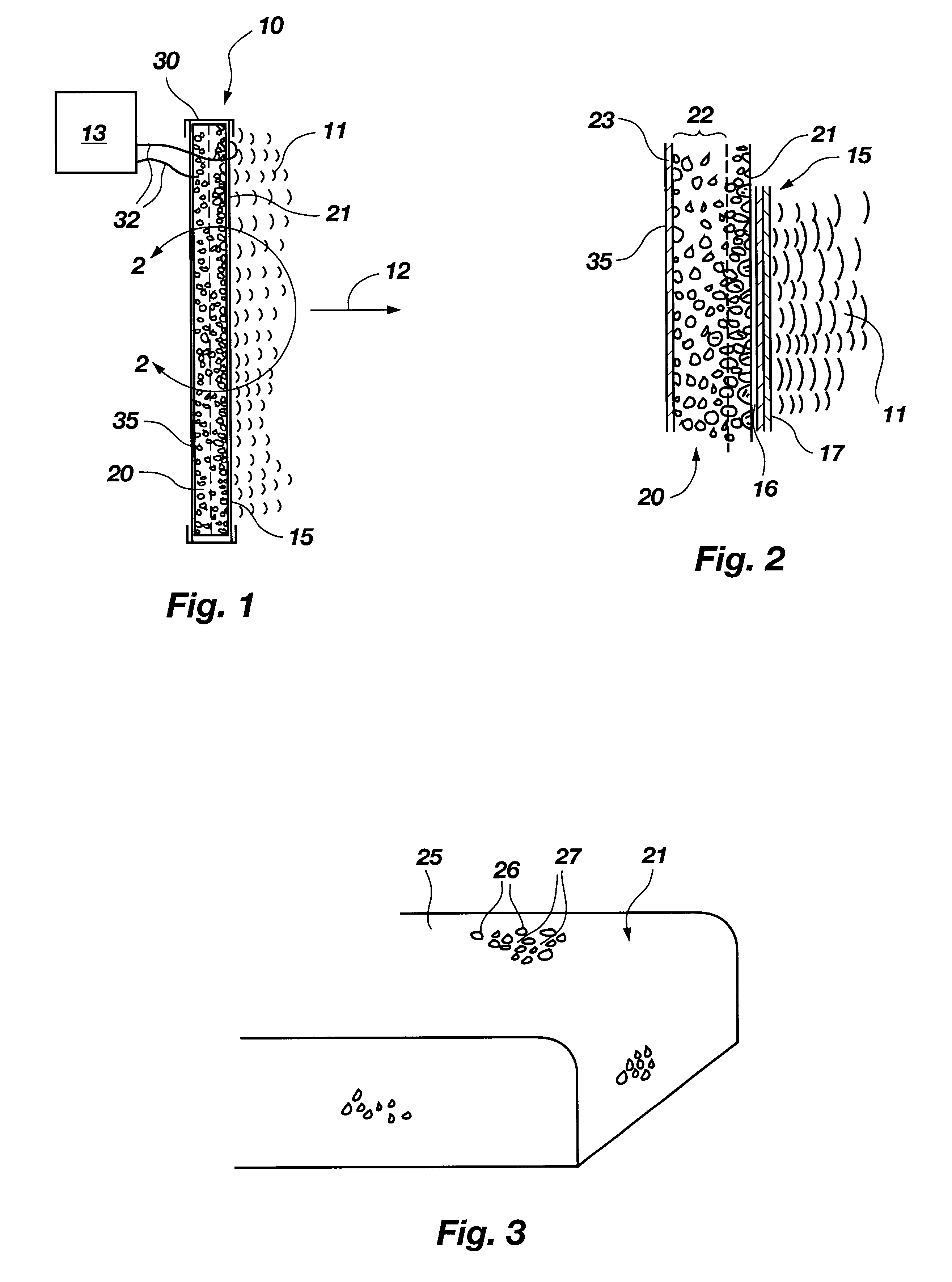 Sonic emitter with foam stator