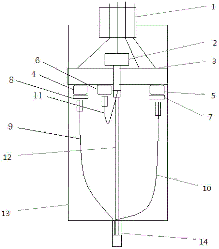 Online simultaneous monitoring sensor and online simultaneous monitoring method for COD (Chemical Oxygen Demand) and nitrogen content of nitrate