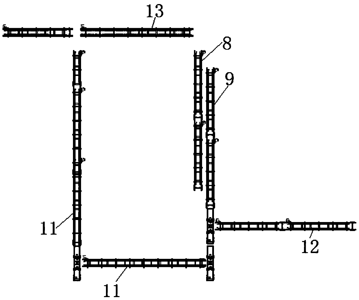 Enamel water tank liner detection device and enamel water tank liner detection system