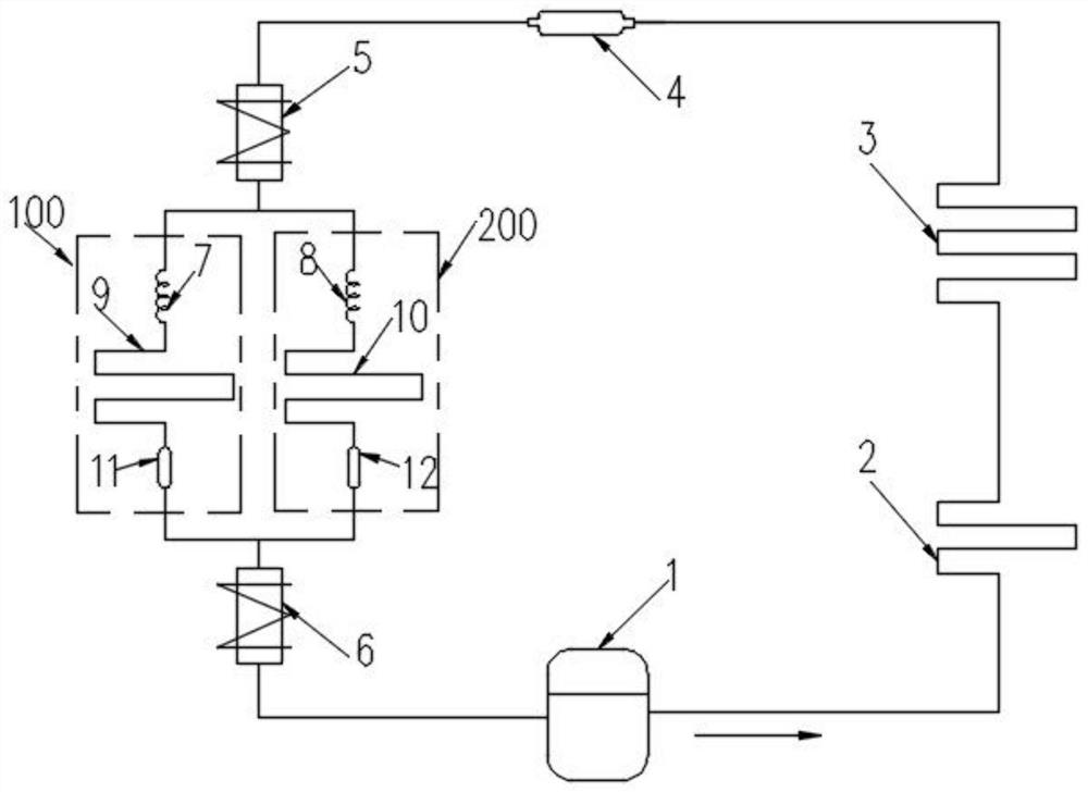 Double-circulation refrigerating system of inverter refrigerator and control method thereof