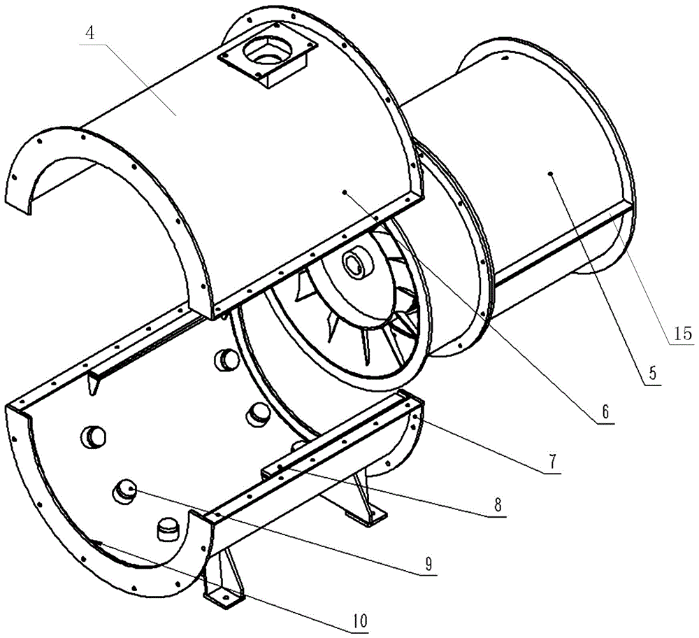 Ultra-low-noise mining local fan