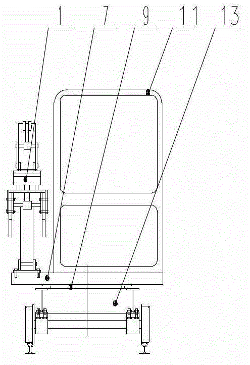 Movable type hydraulic mounting machine for coal mine roadway support bracket