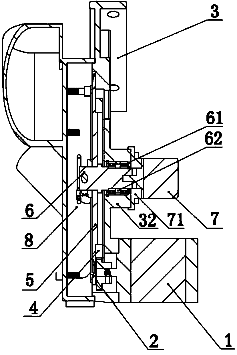 Peripheral motor direct-drive device and control method of pneumatic type precise corn seed-metering device