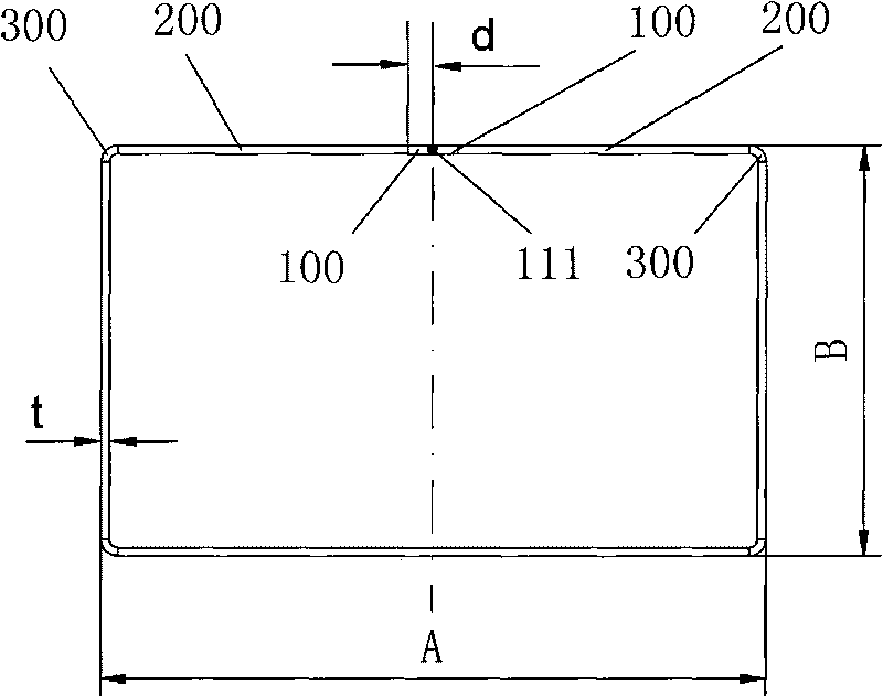 Process for forming and welding closed-end cold-bent section steel