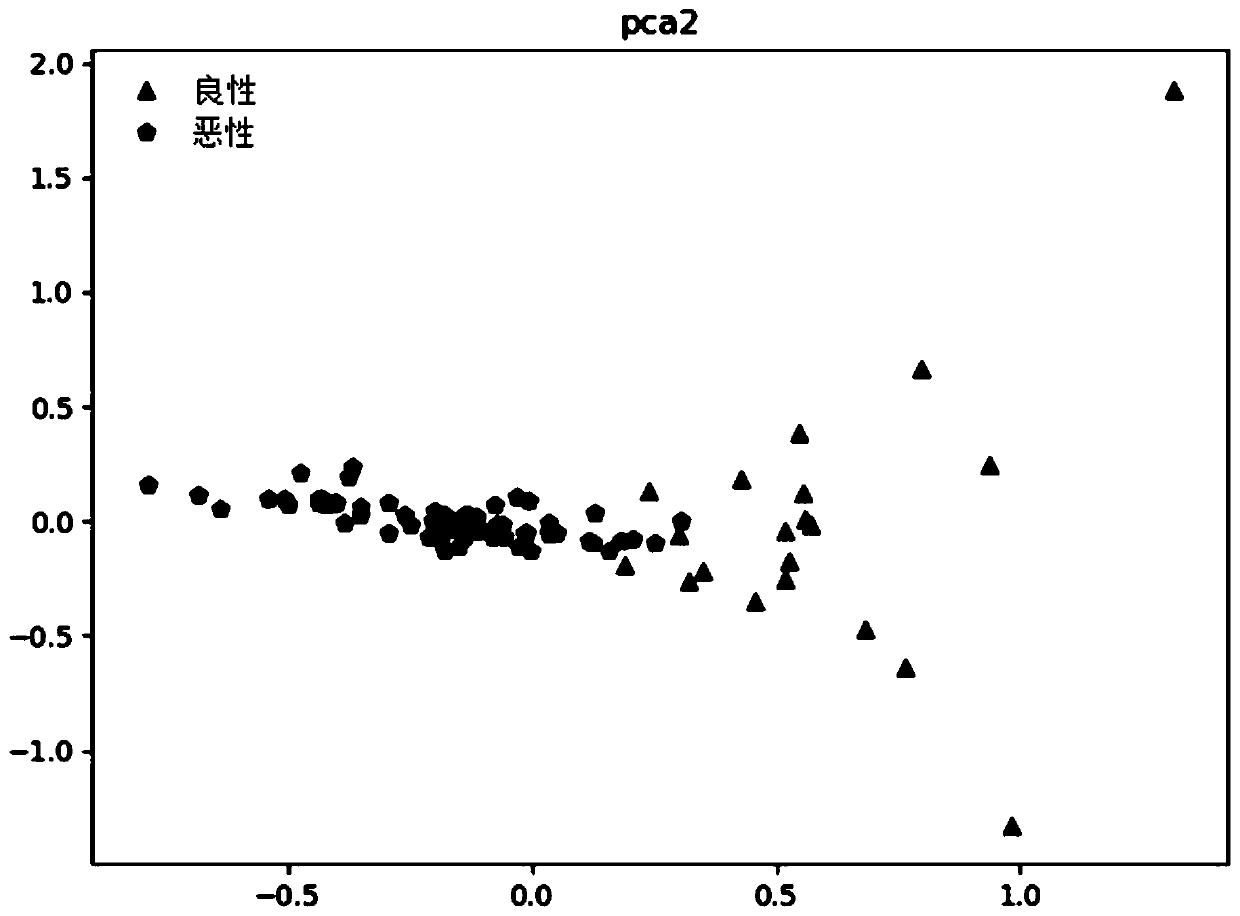 Construction method and device of benign and malignant tumor identification model