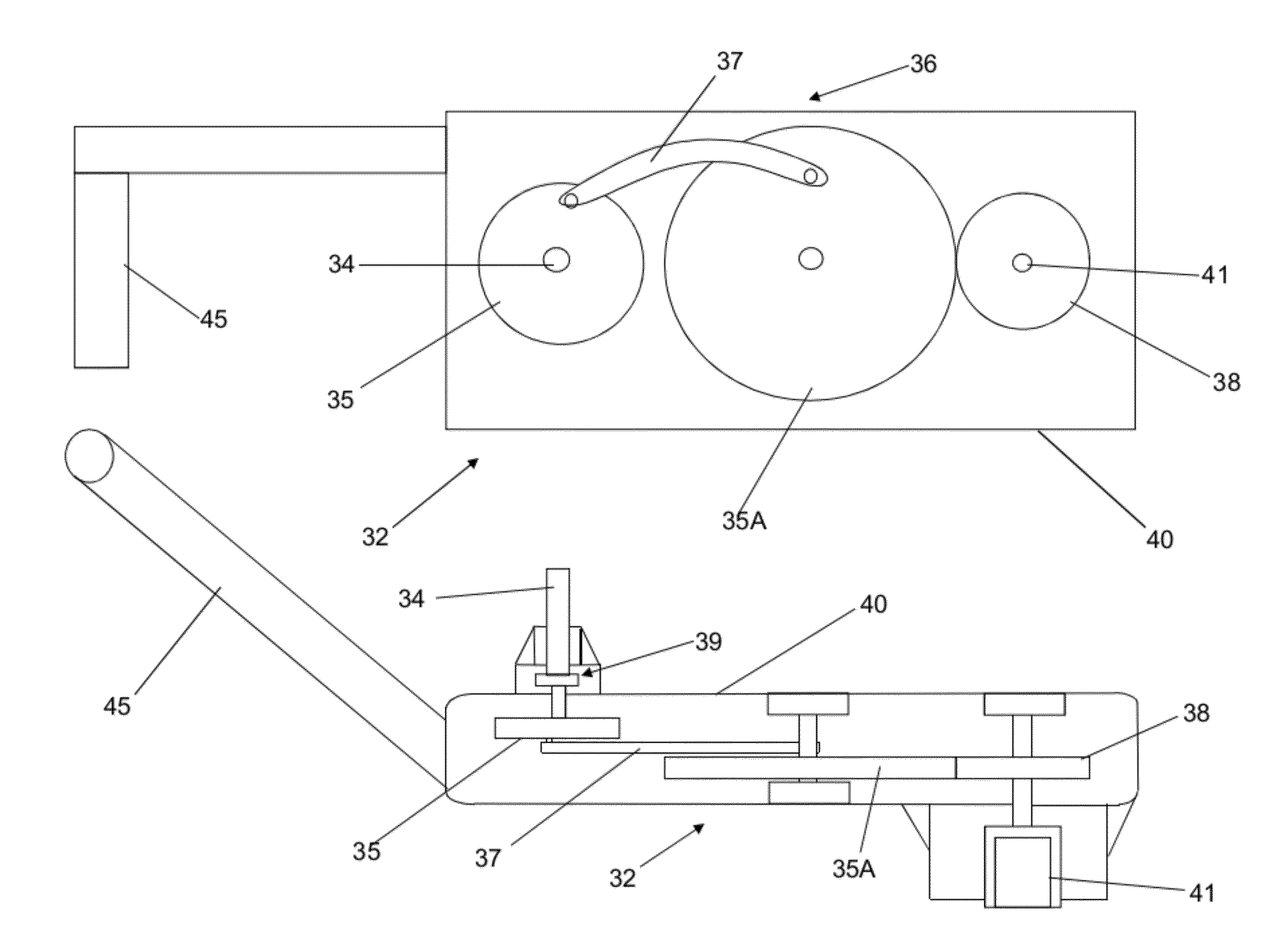 Oscillating device and process for drilling holes in soft materials