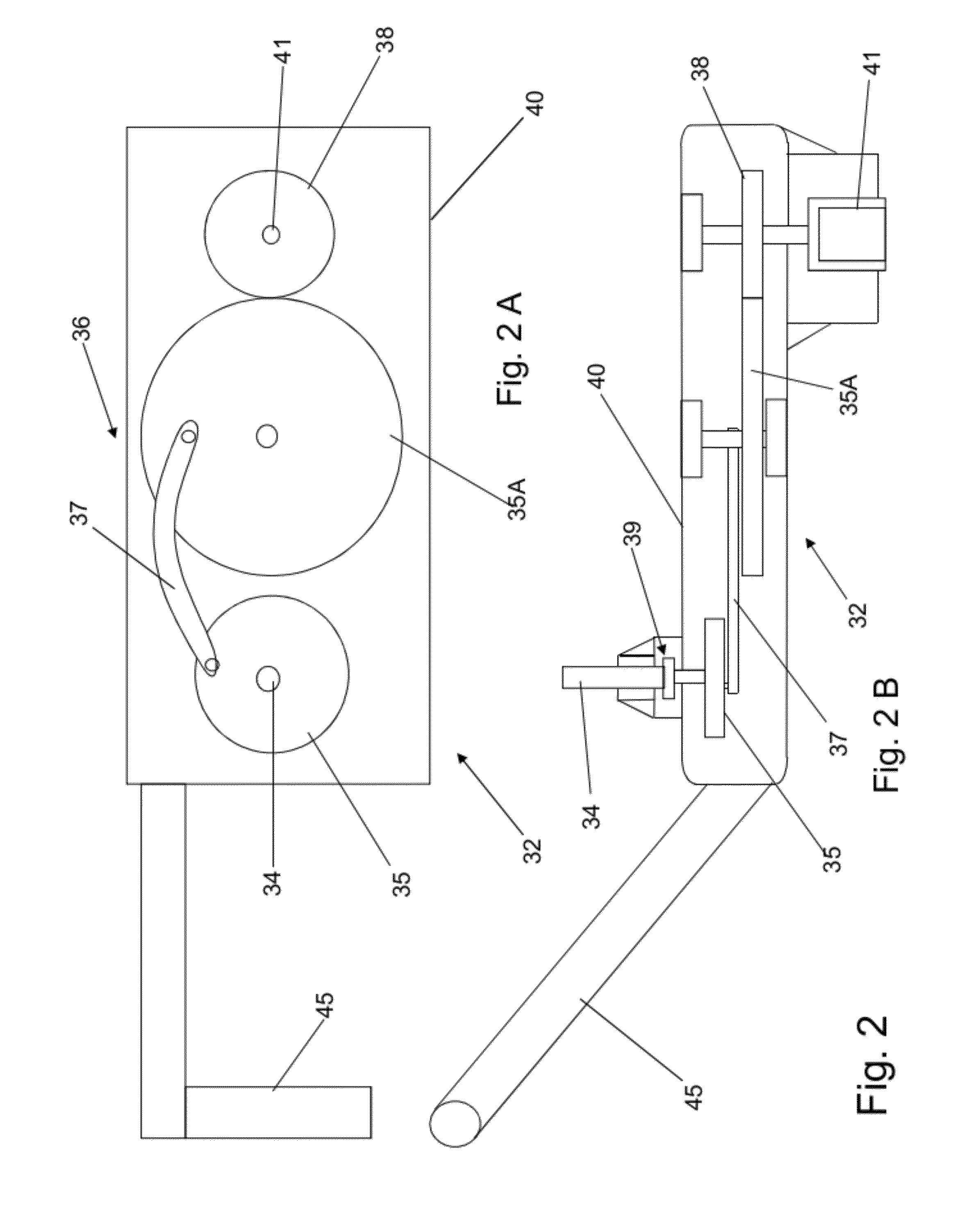 Oscillating device and process for drilling holes in soft materials