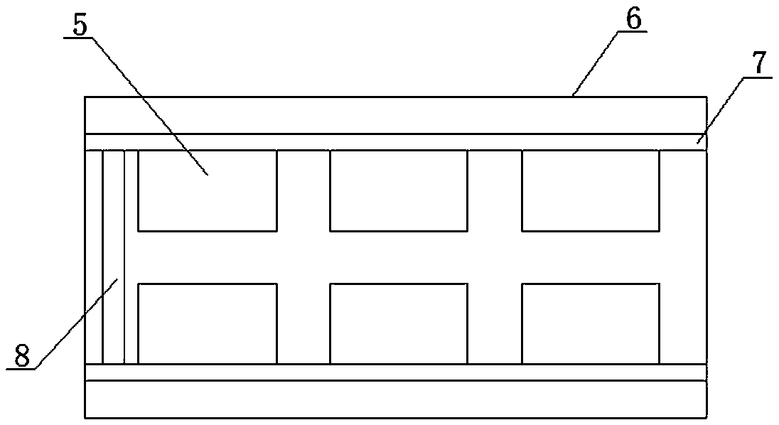 LED light group heat-conducting glue coating and scraping box