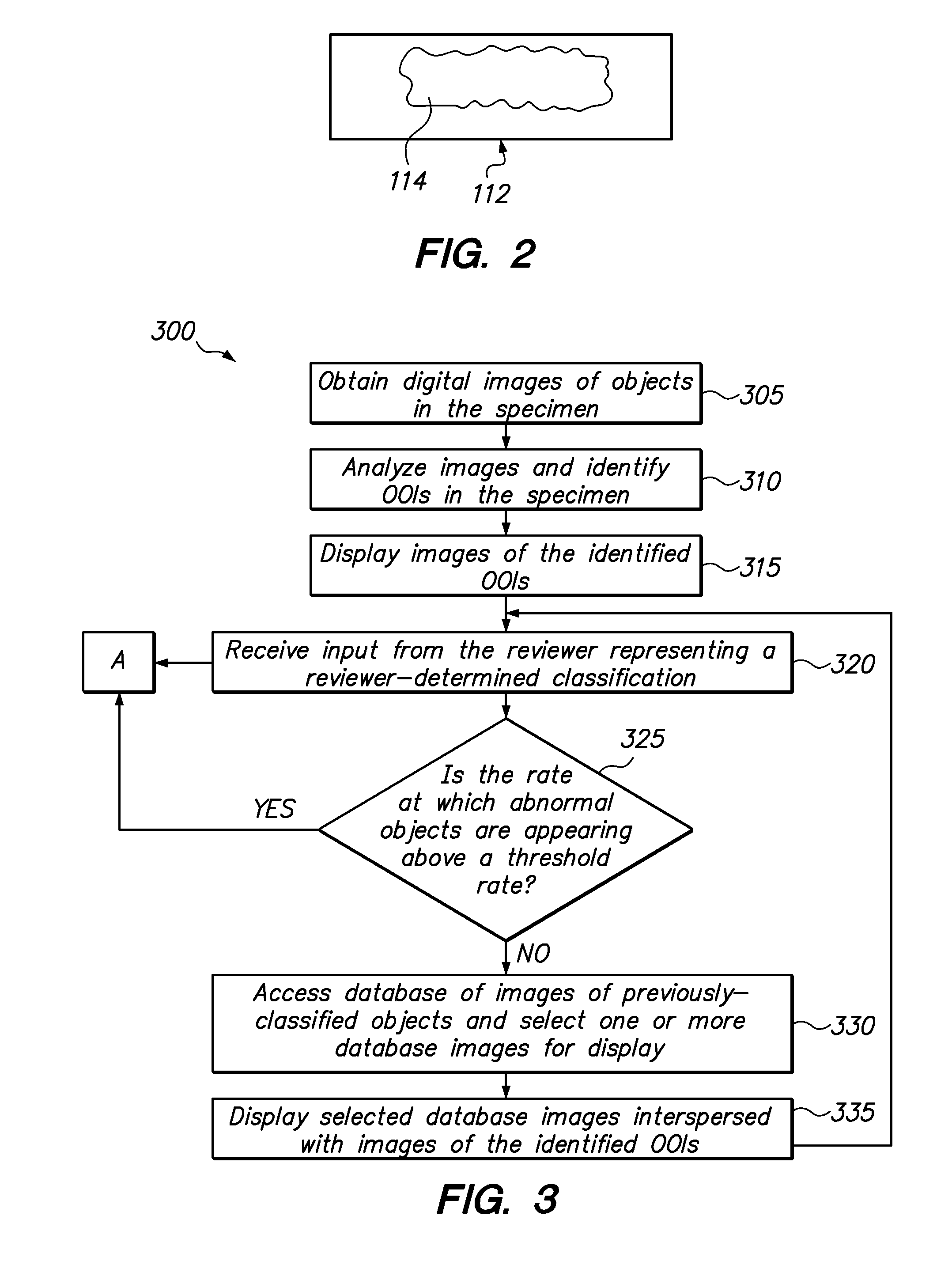 Method for automatically seeding previously-classified images among images of objects of interest from a specimen