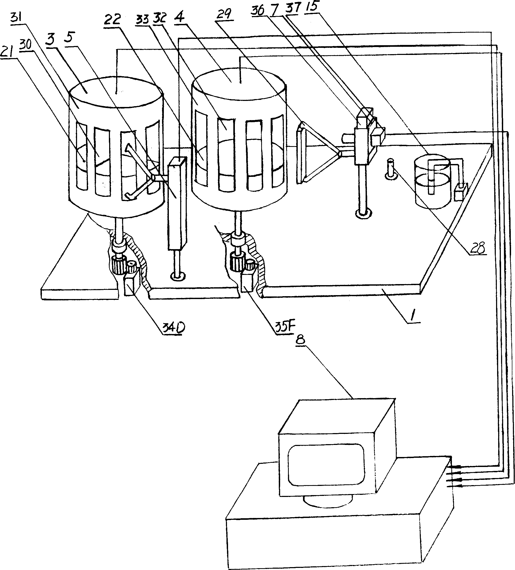 Nucleic acid exparding gene chip hybridization intellectualization and inspecting instrument thereof