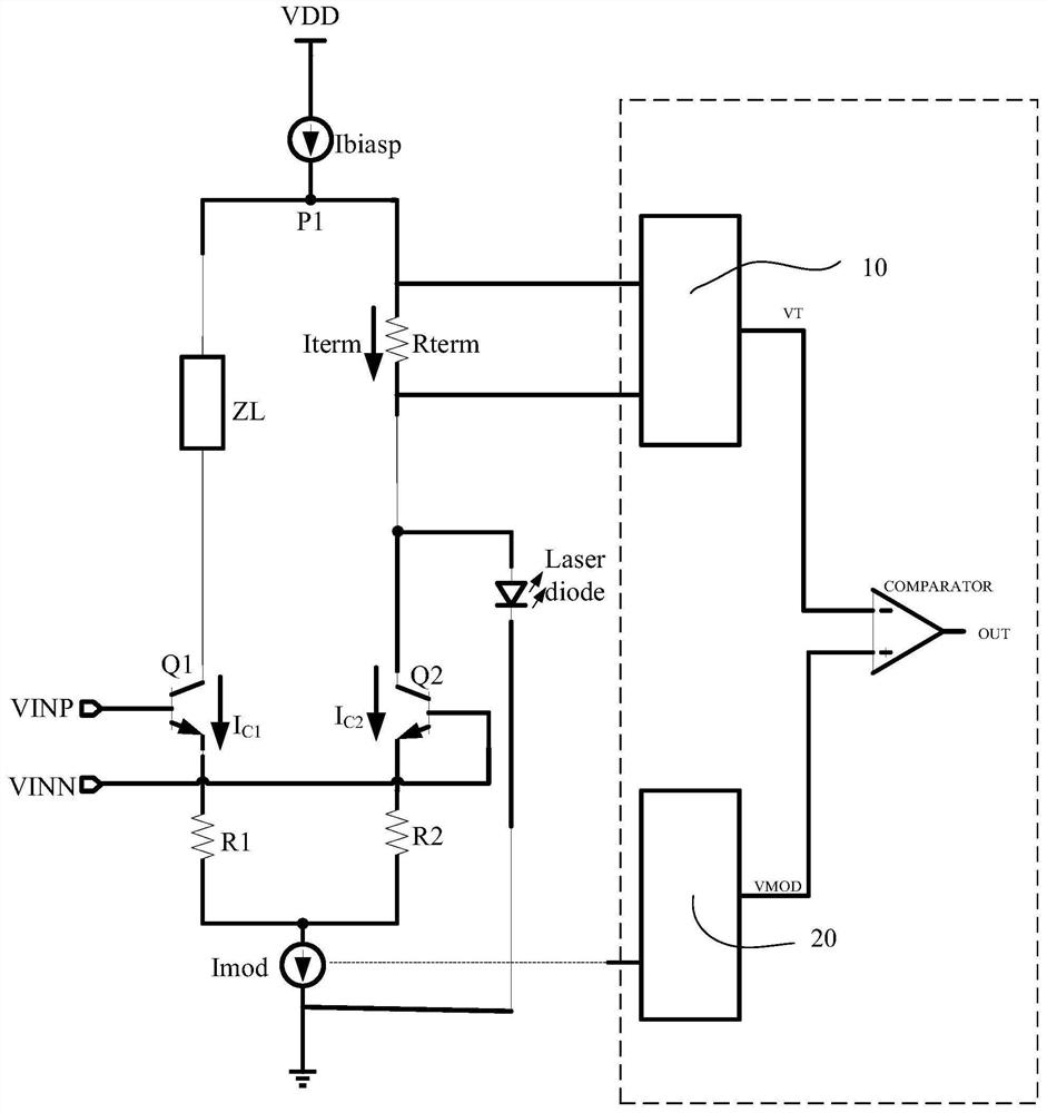 Laser driving open circuit detection method and detection circuit