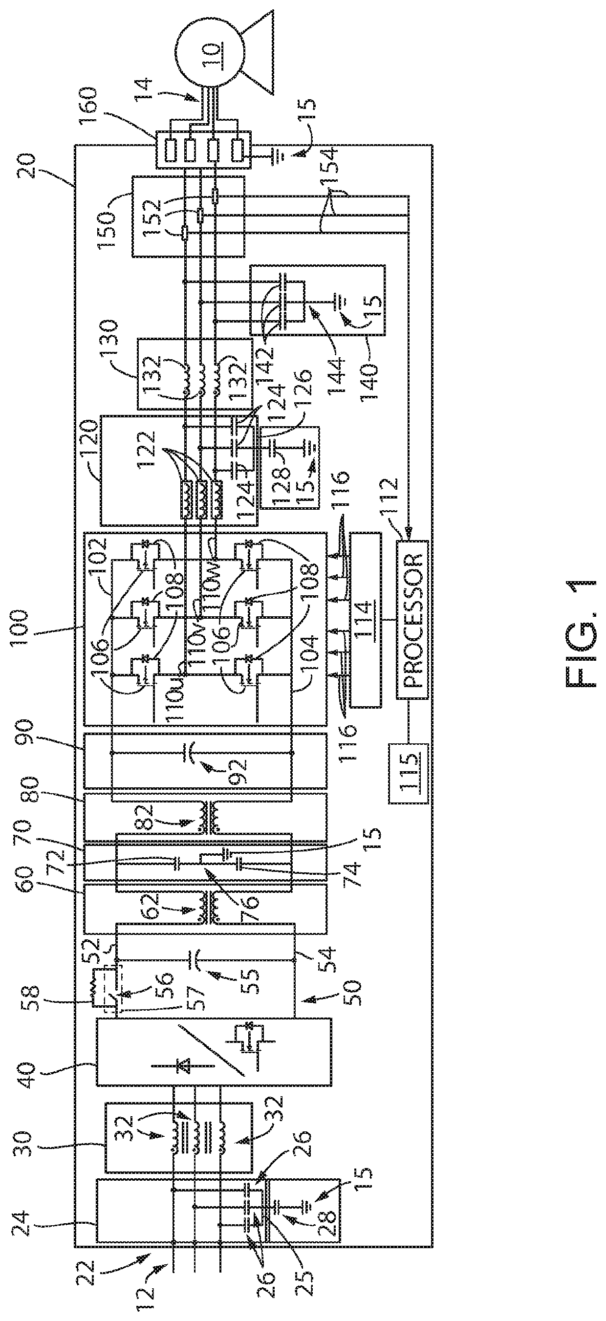 System and method for sinusoidal output and integrated EMC filtering in a motor drive