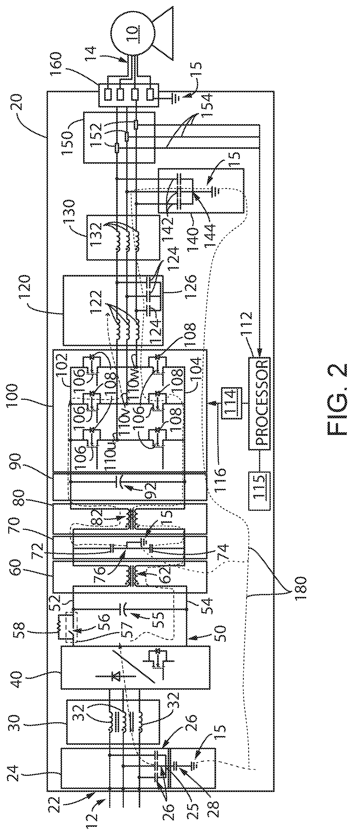 System and method for sinusoidal output and integrated EMC filtering in a motor drive