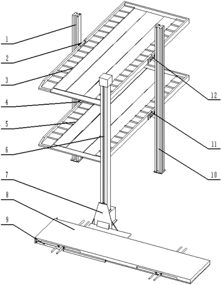 Single-space multi-layer stereo garage