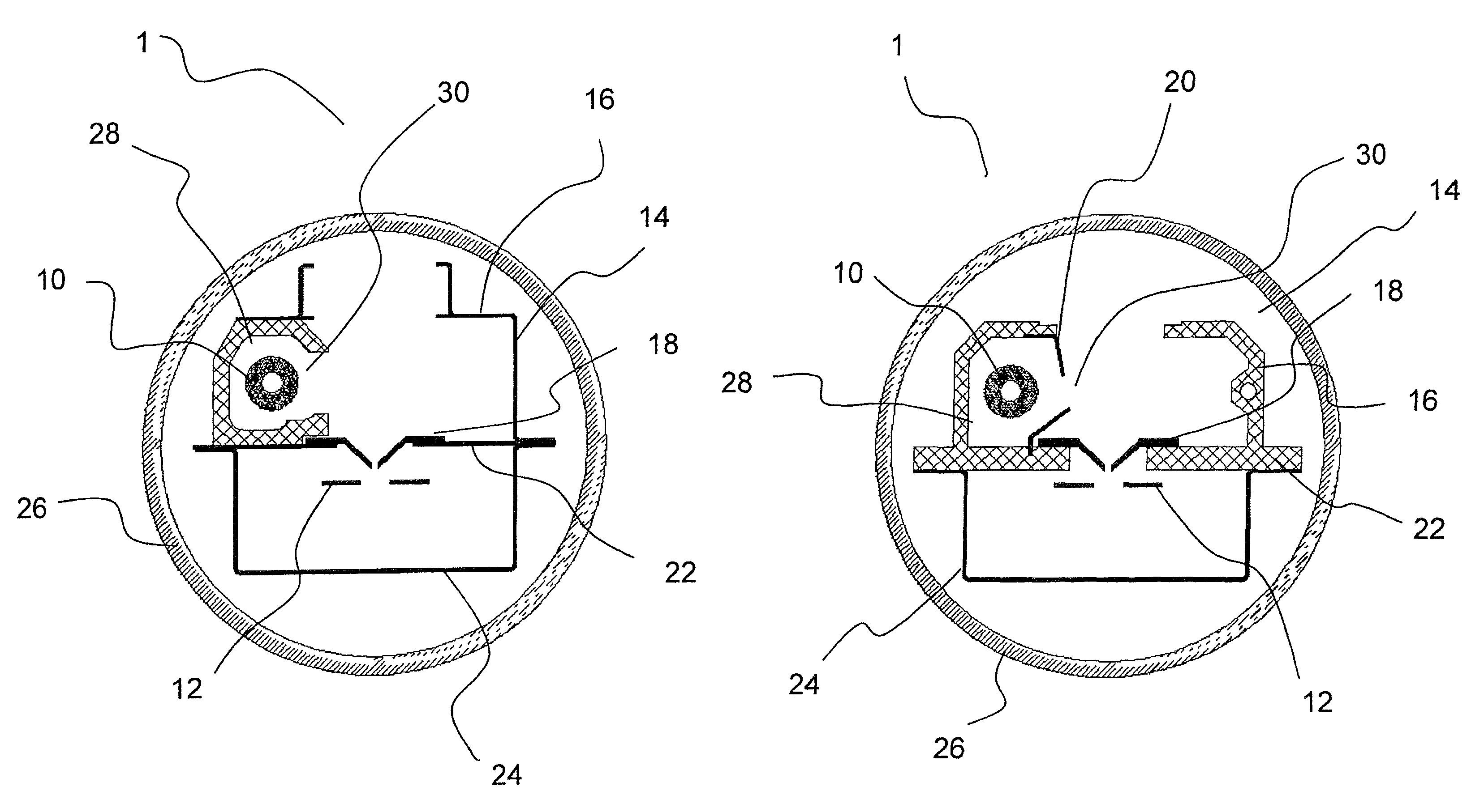 Cathode shielding for deuterium lamps