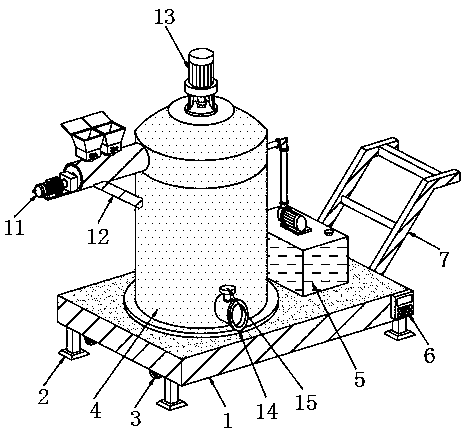 Slurry mixing device for nanosheet preparation and using method