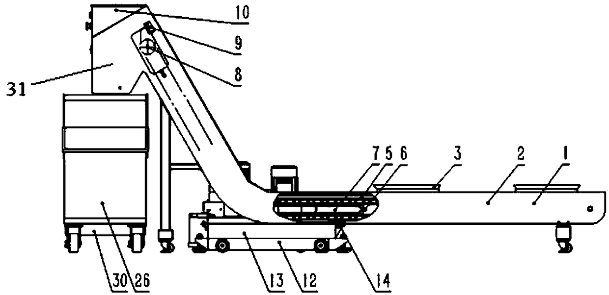 Automatic chip removal filtration system stabilizing processing quality