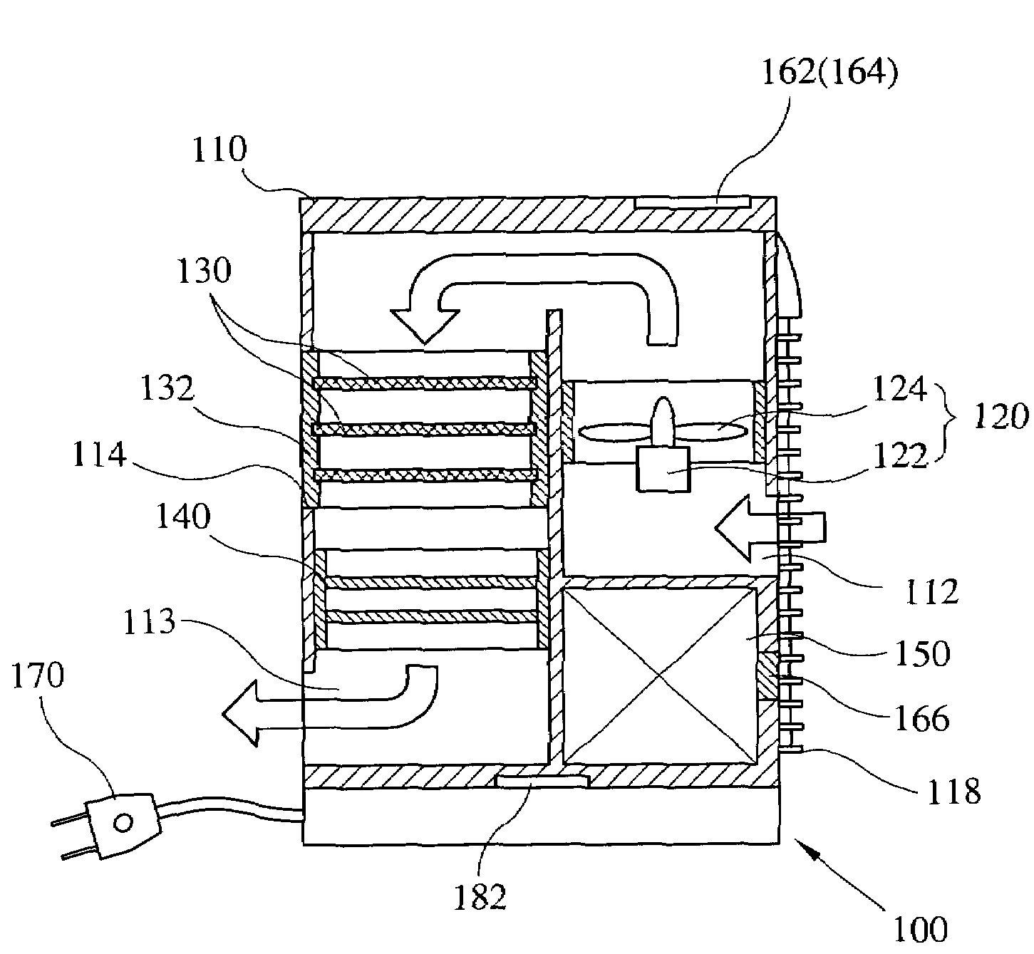 Separable air purifying apparatus