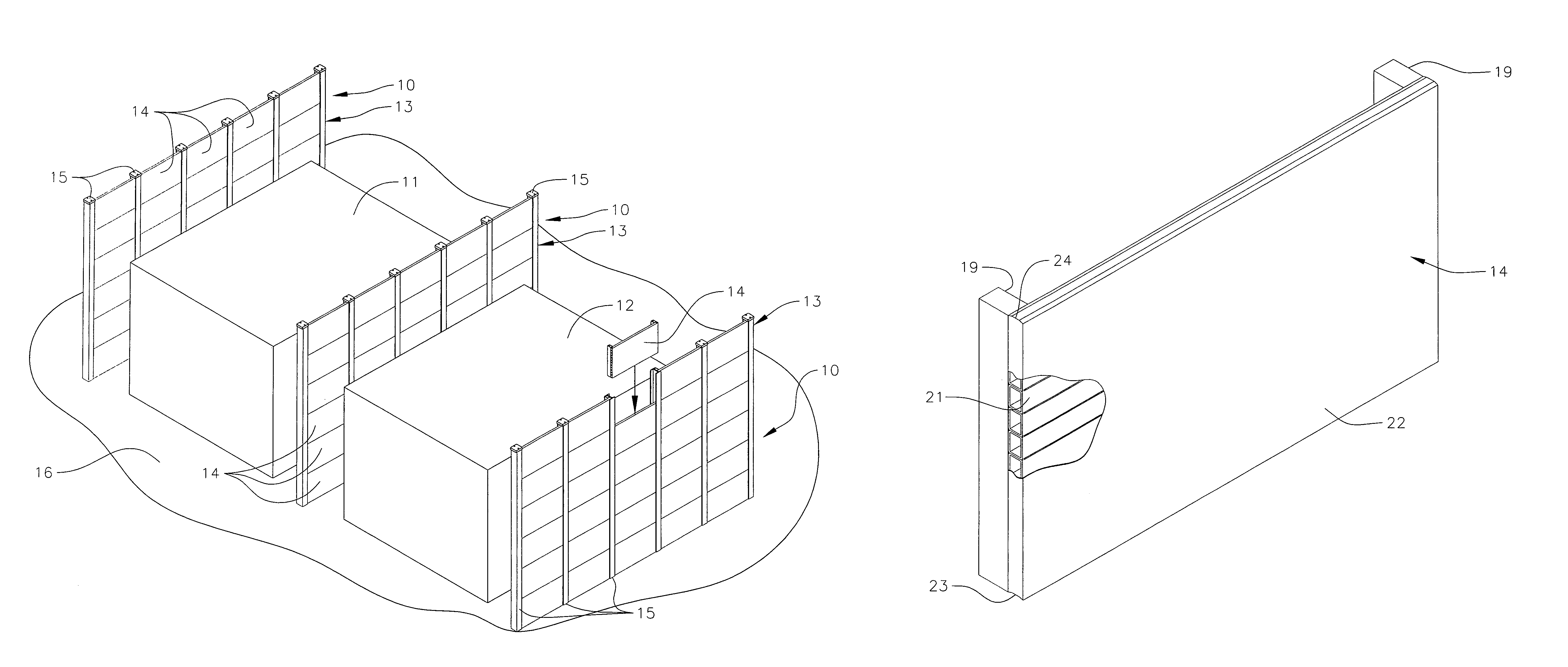 Fire-protection walls of cementitious composite materials