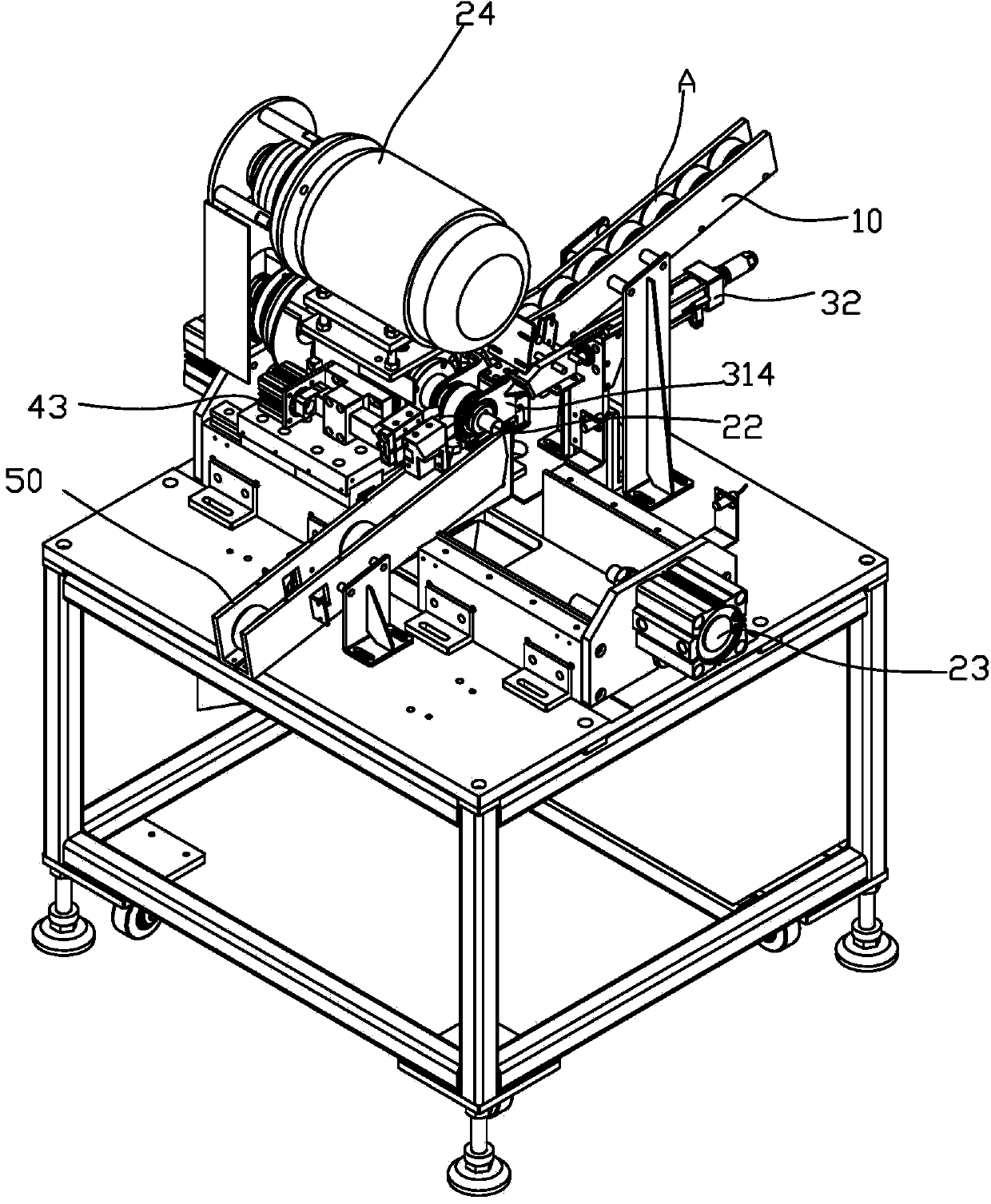 Automatic rotor chamfering machine